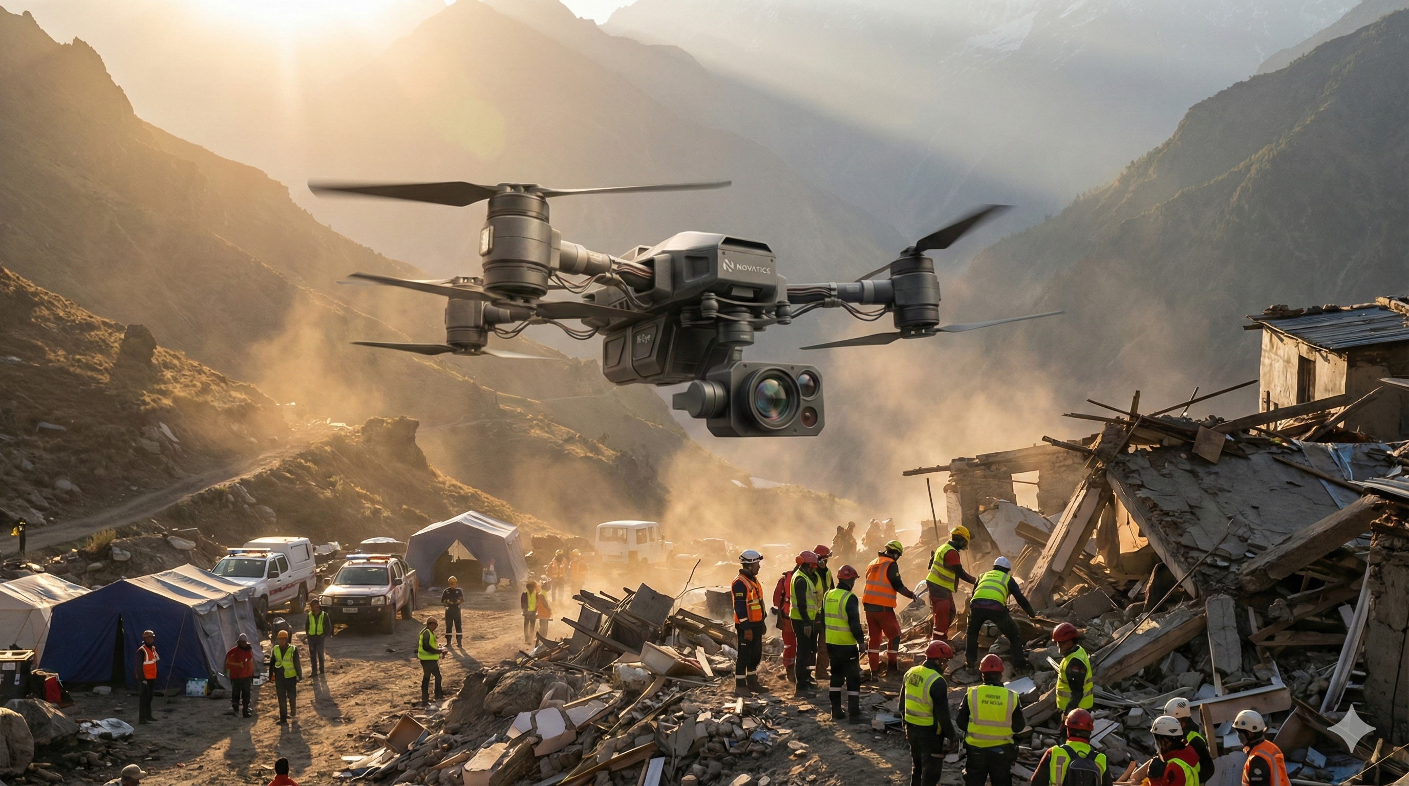 Novatics N-Eye Drone Mountain Rescue